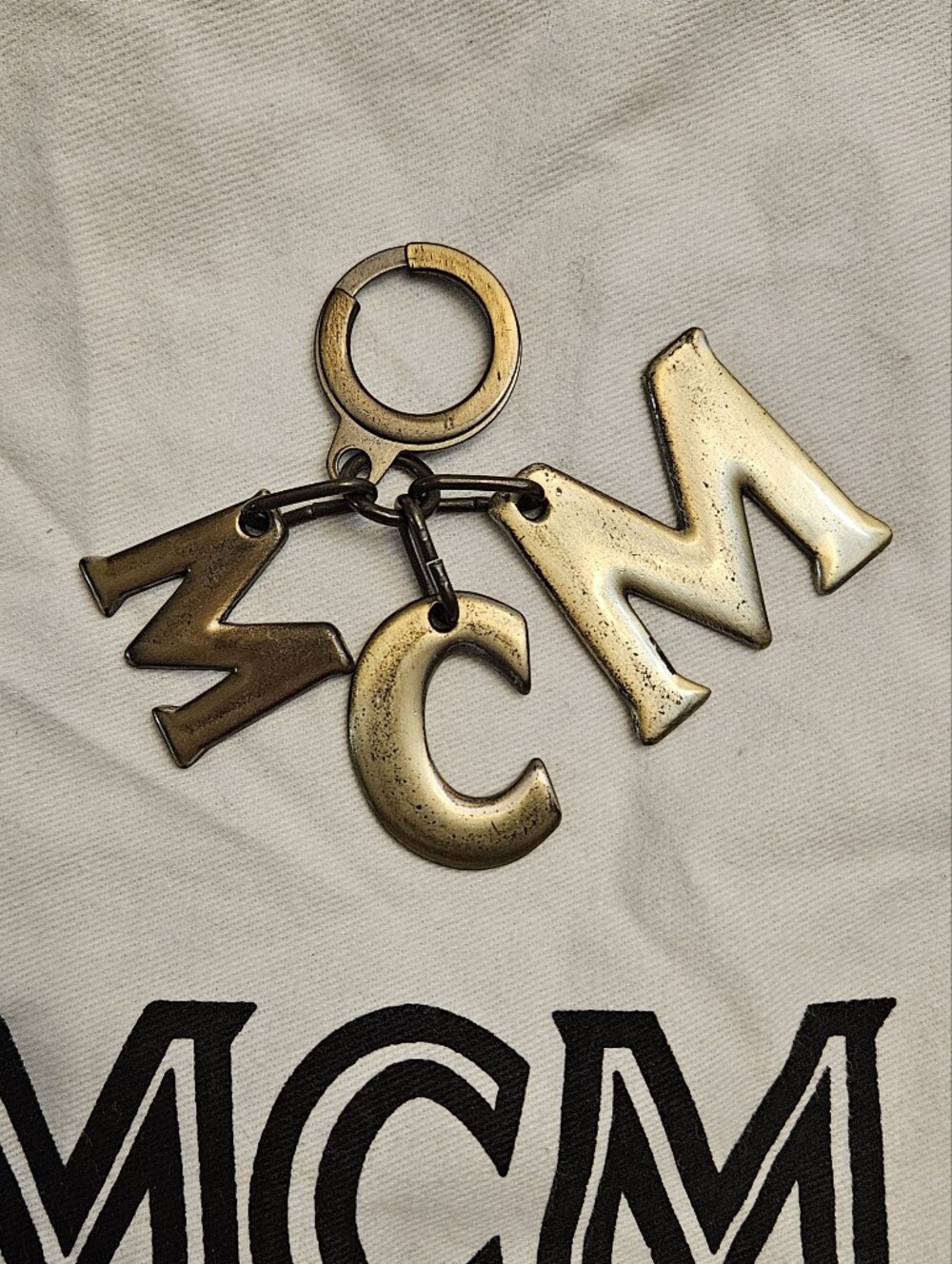 MCM Bronze Bag Charm